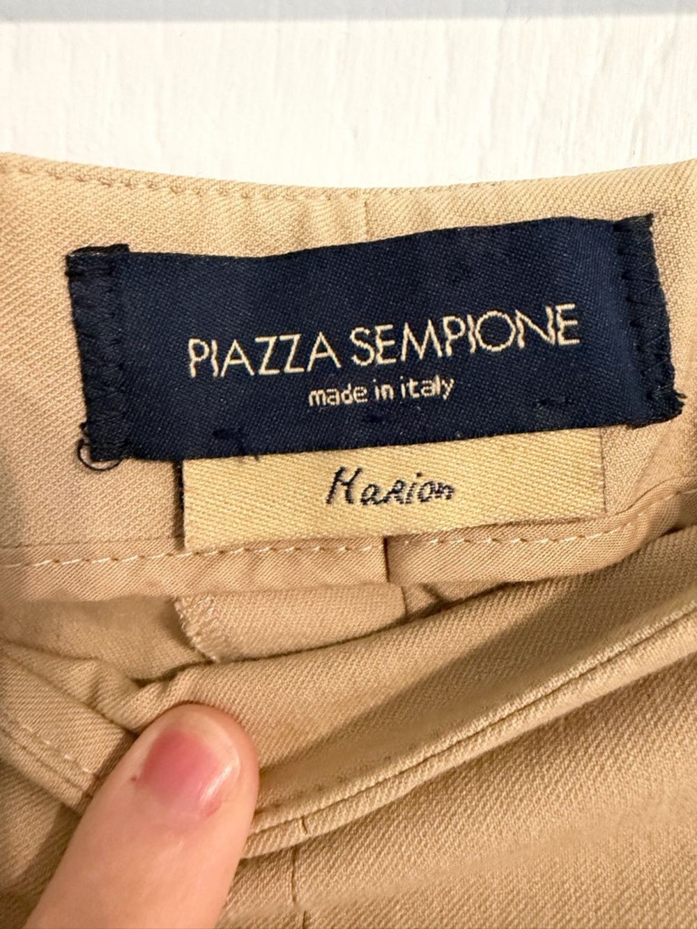 Piazza Sempione Marion Tailored Camel Straight-Leg Trousers Sz 6 - Picture 2 of 8